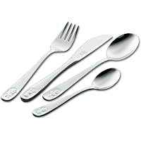 ZWILLING Juego de cubiertos para niños- 4 piezas- Para niños a partir de 3 años- 18-10 Acero inoxidable- Bino